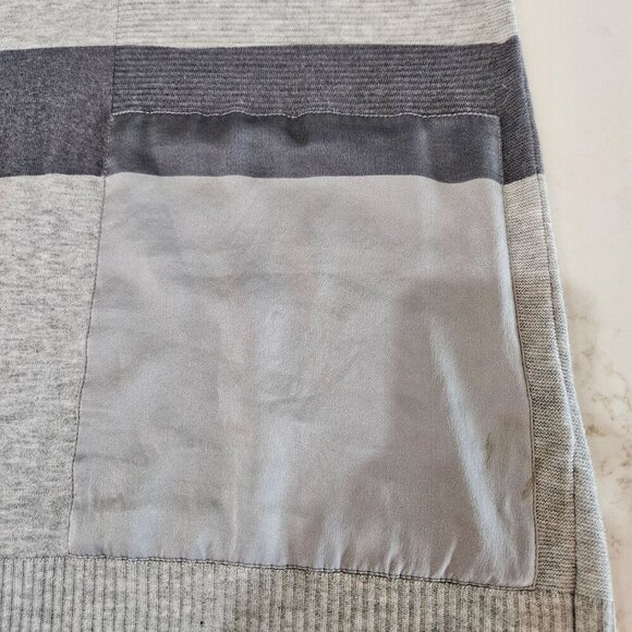 Lafayette 148 New York Colorblock Grey Knit Top Textured Small Sleeveless Luxury - Picture 2 of 10